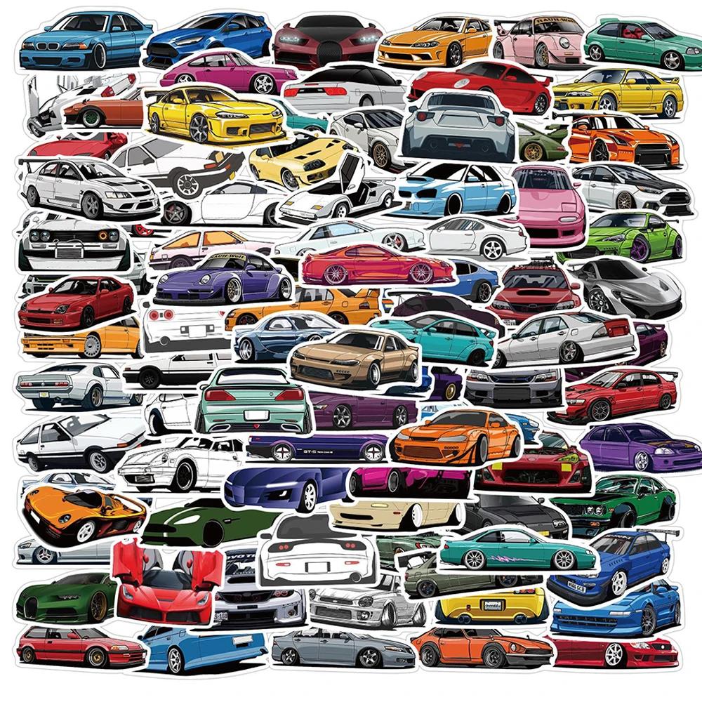 10/30/50PCS JDM Retrofit Racing Car Graffiti Stickers Laptop Guitar Luggage Bike Skateboard Waterproof Sticker Decal Kid Toy