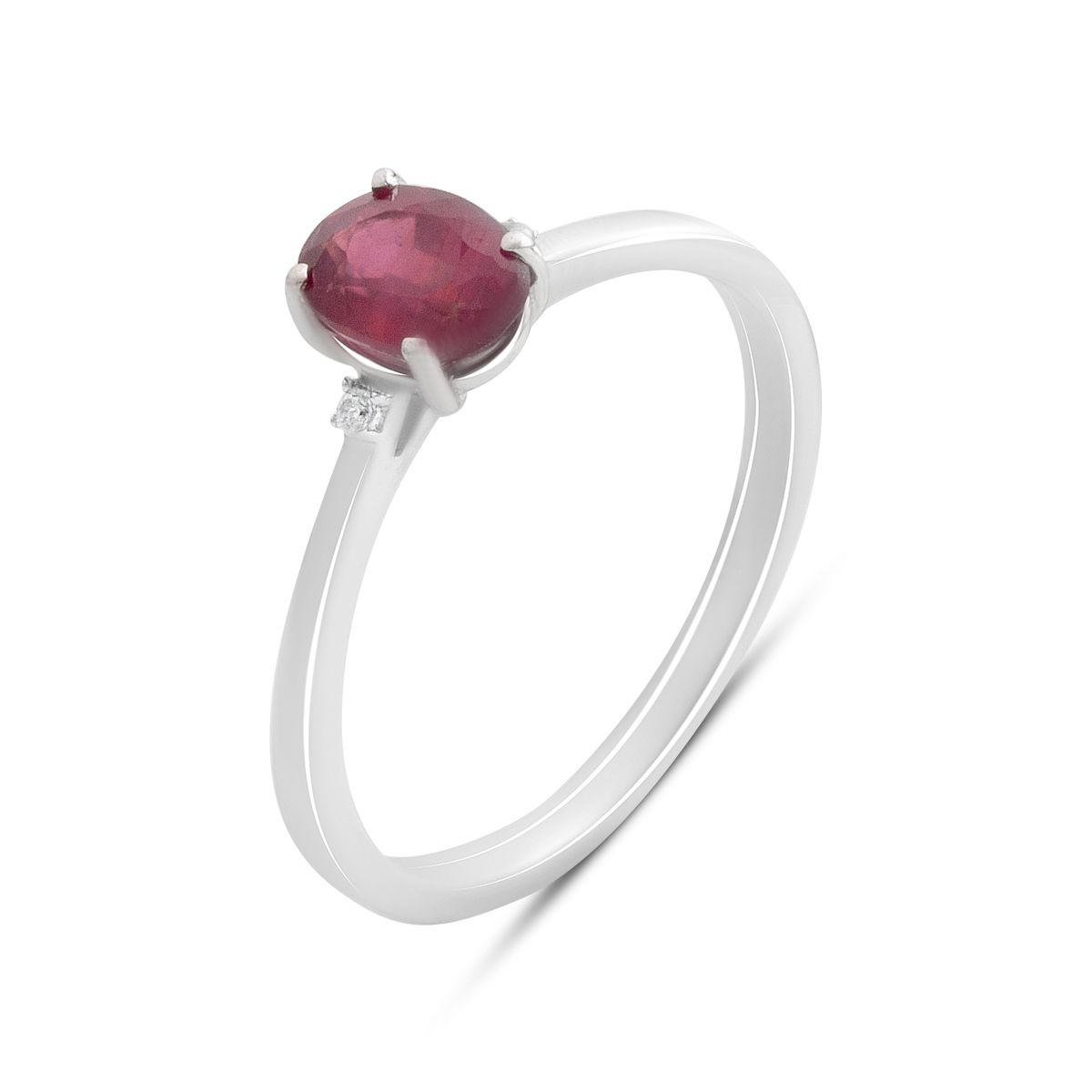 

Silver ring with a natural ruby 1.113ct, item weight 1.67 g (2187929) 17