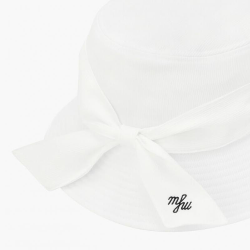 MunSingwear Women S eSSential Ribbon Bucket Hat White Mr122lcp11