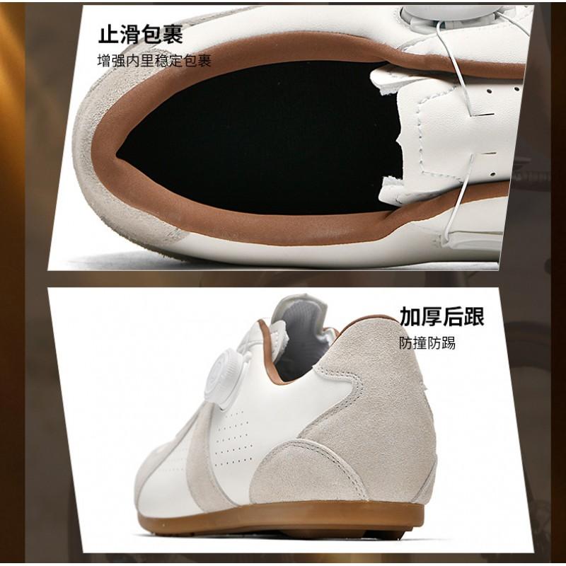 2026 Leather Unisex Cycling Shoes Breathable Hard Sole Road Mountain Bike Men Women