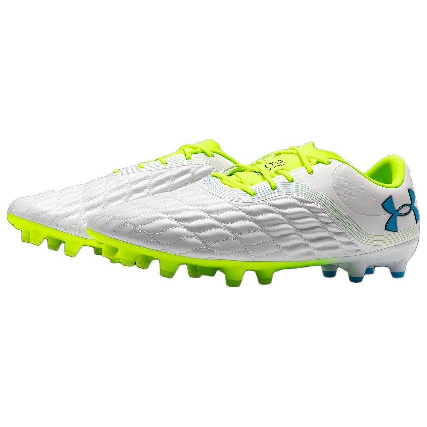 Under Armour Magnetico Pro 3 FG White High Vis Yellow Unisex Sneakers Capri 3027038-103