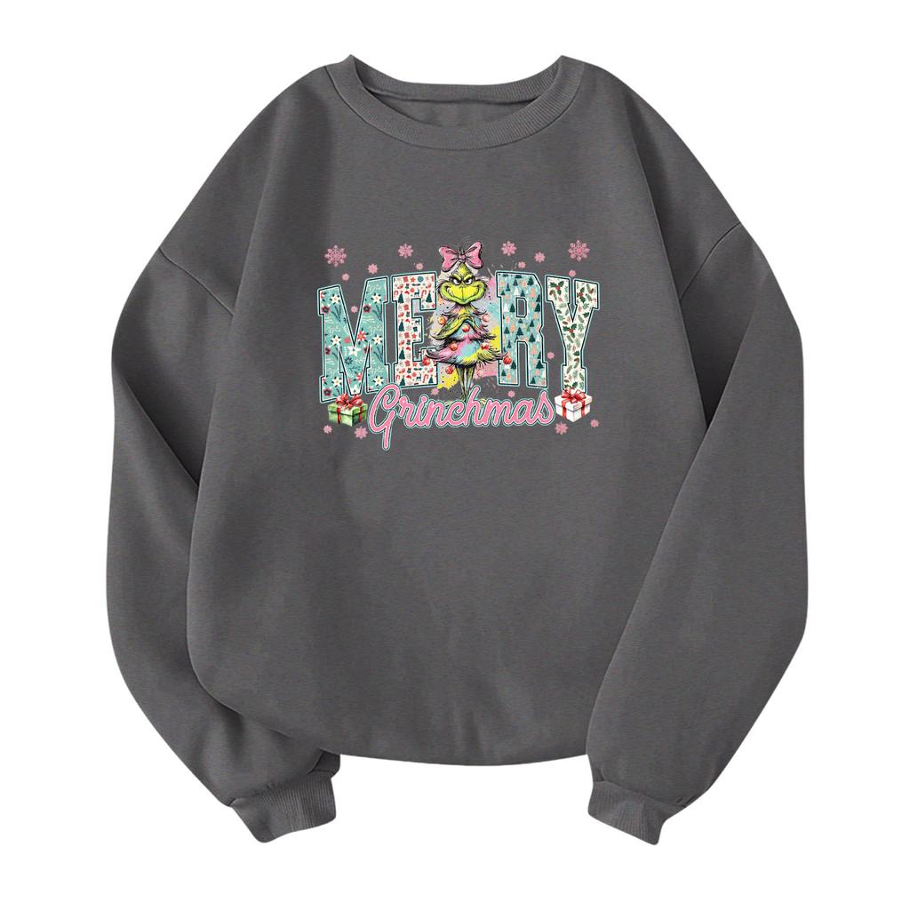 Children's Fashionable Lightweight Long-sleeved Round Neck Pullover With Pockets Printed Pullover