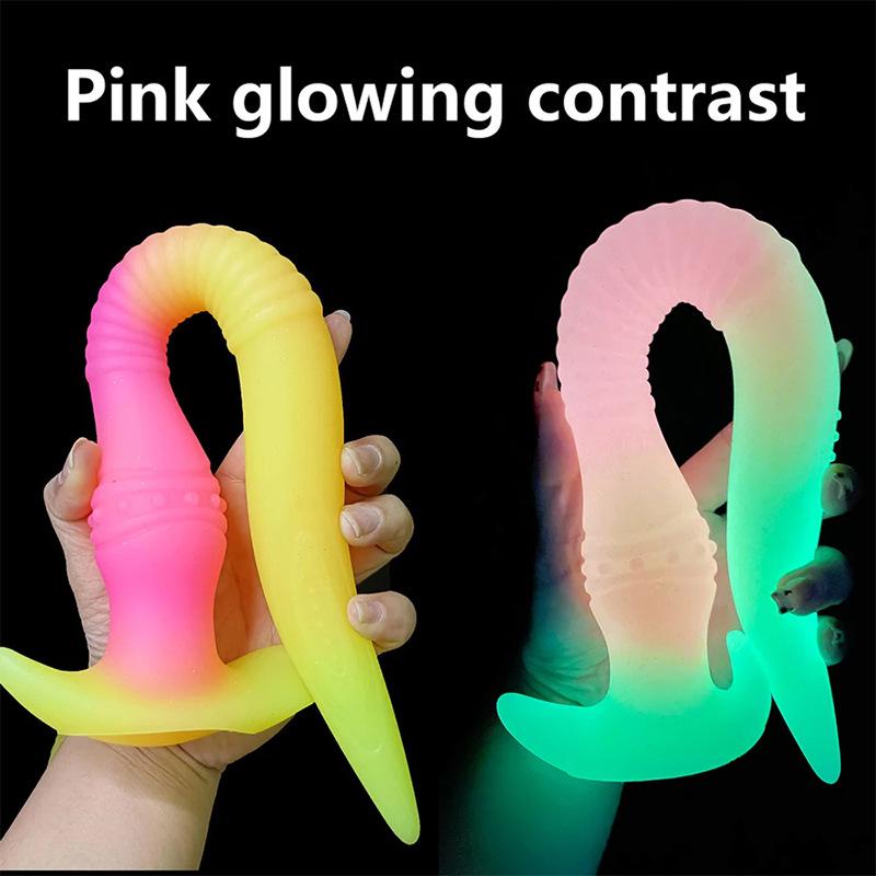 Silicone Ultra-Long Colored Butt Plug for Male Self-Stimulation and Prostate Massage