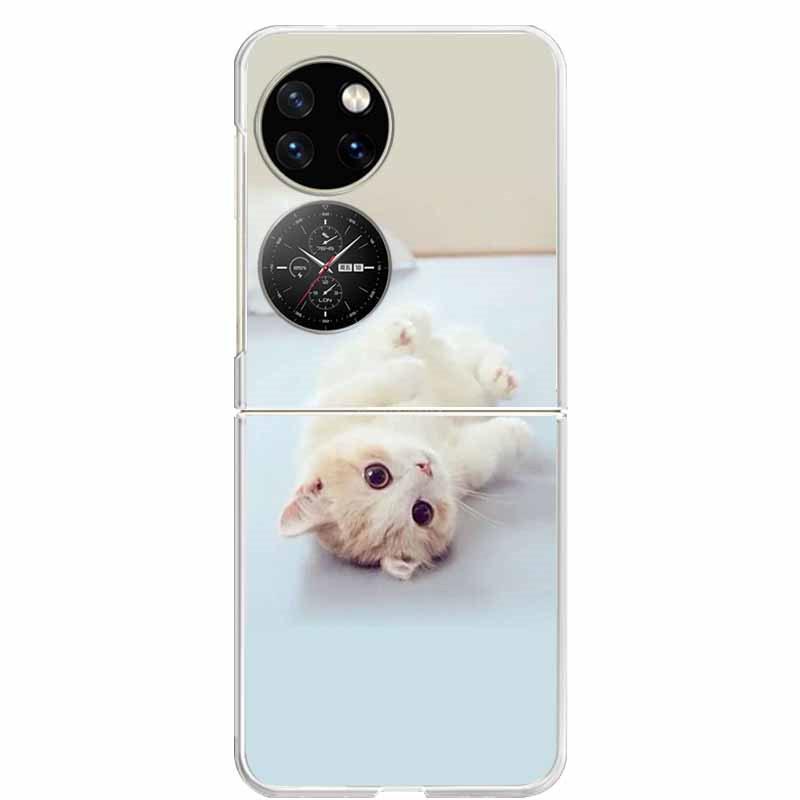 For Huawei P50 Pocket Case Transparent Clear Hard PC Phone Back Cover For Huawei P50 Pocket Cases P 50 Pocket 2022 Shells Capa
