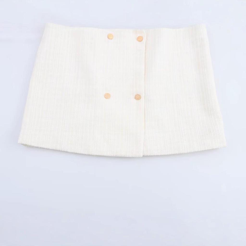 2025 Spring Women's European & American Double-Breasted Wool Suit Jacket