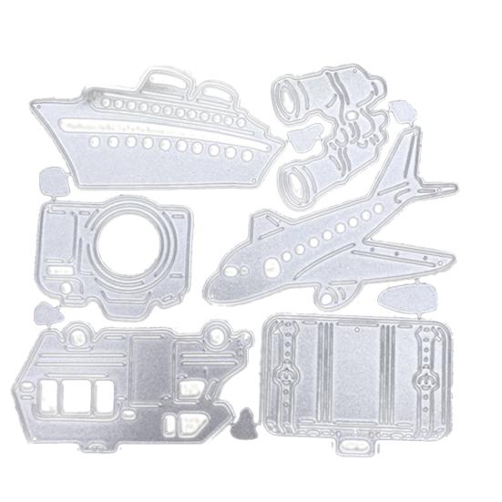 Schiff Flugzeug Metall Stanzformen DIY Scrapbook Prägepapier Karten Album
