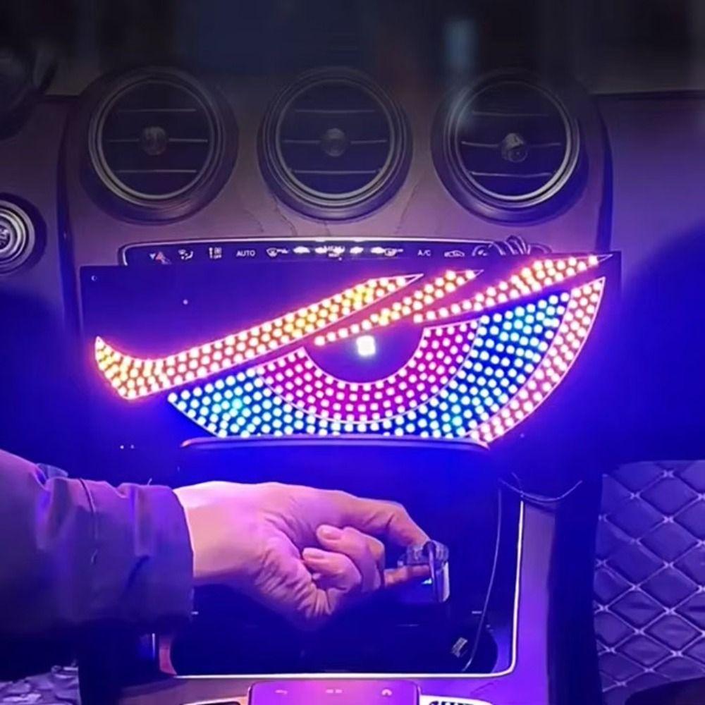 Cool Devil Eyes Light LED Display Car Decorative Light Front and Rear Windshield