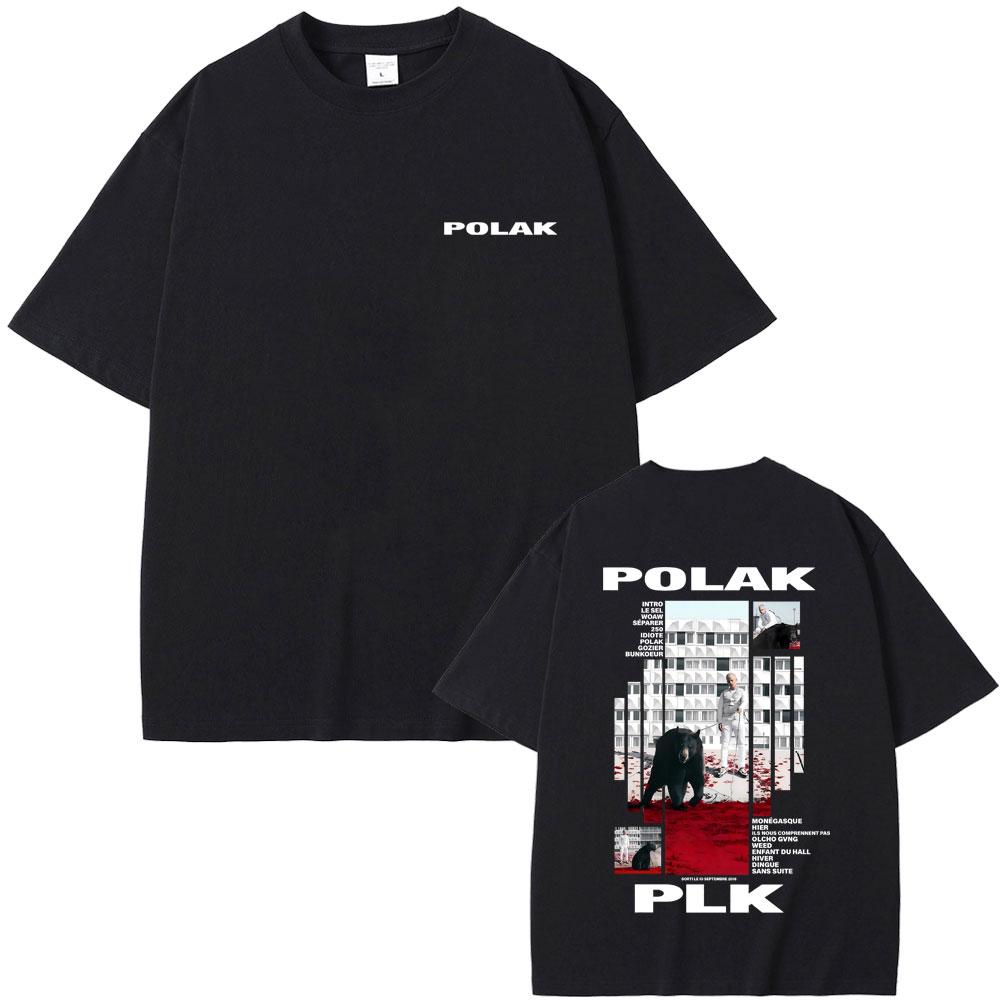 Rapper Plk Polak Graphic Tshirt Men Women Hip Hop Fashion Pop Music Tshirts Mens Casual Cotton Vintage T Shirts Streetwear