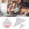 2PCS Crown Biscuit Cutter Set Crown Shape Cupcake Decorating Gumpaste Mould Kitchen Baking Tools for Dough Clay