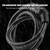 Anti-Theft Bike Lock 4 Digit Code Combination Stainless Steel Cable Bicycle Security Lock Equipment Bicycle Cable Chain Lock