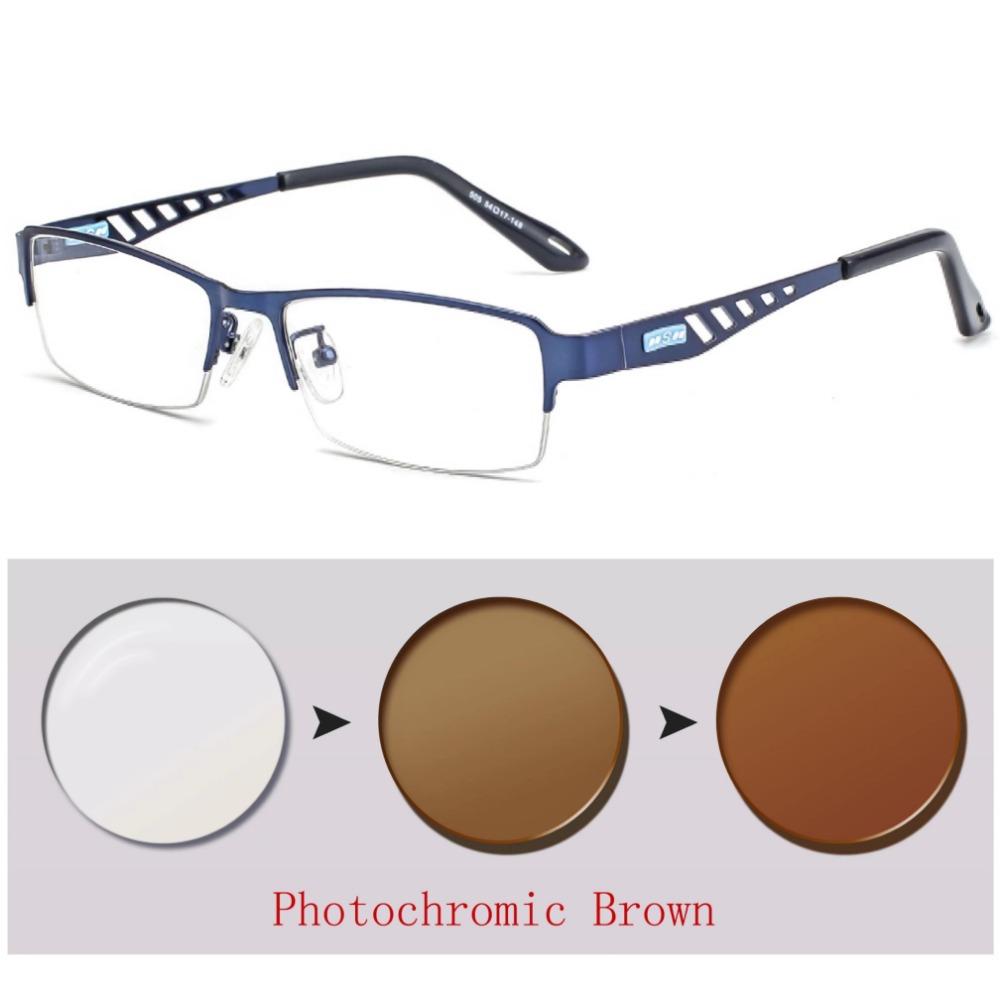 Photochrome Brillen Männer Frauen Myopie Brillen Fertige Brillen Studenten Kurzsichtigkeit Brillen 0 -0,5 -1 -1,25 -1,5 -1,75 -6