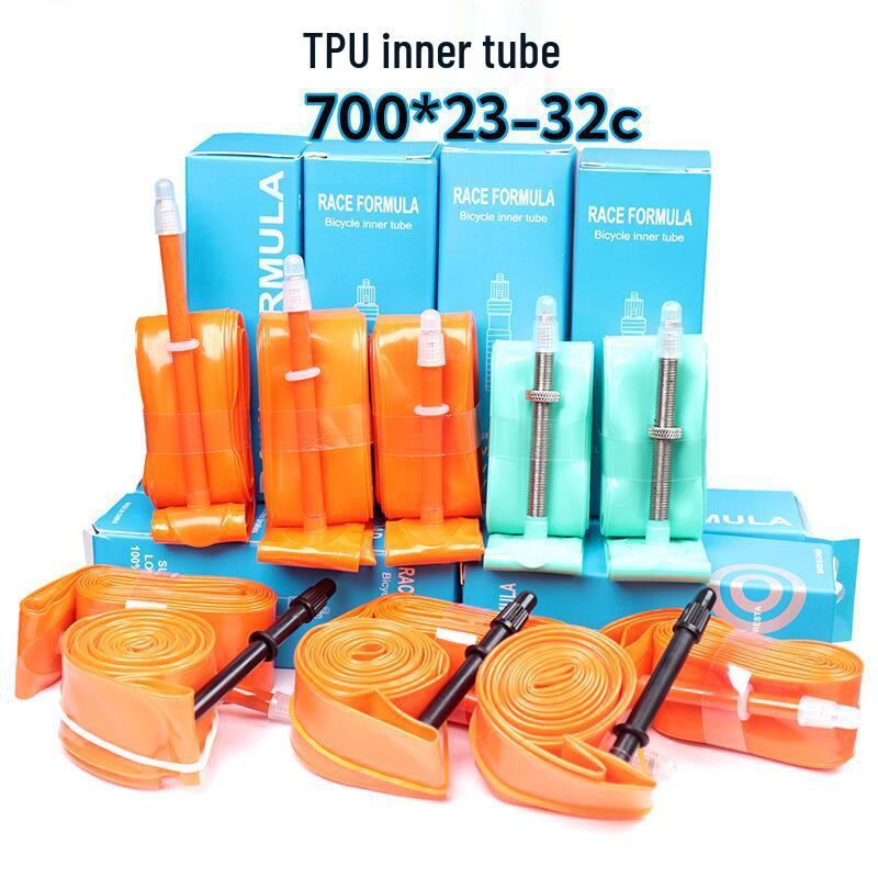 SUKOU TPU Puncture-Resistant Ultra-Light Road Bike Inner Tube, French Valve, 700x23-28C, 28g