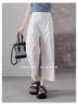Minimally Designed Commuting Thin Wide Leg Pants for Women