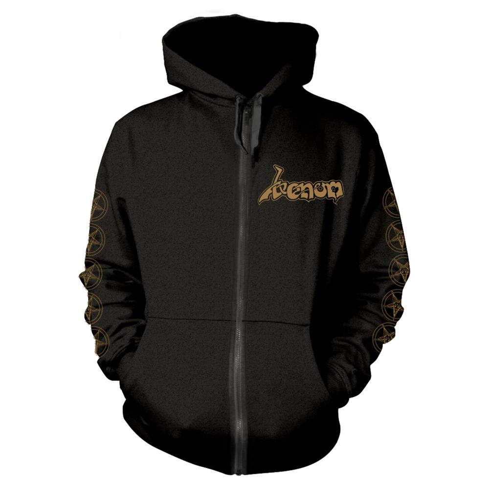 Venom Unisex-Erwachsene Logo-Hoodie mit durchgehendem Reißverschluss