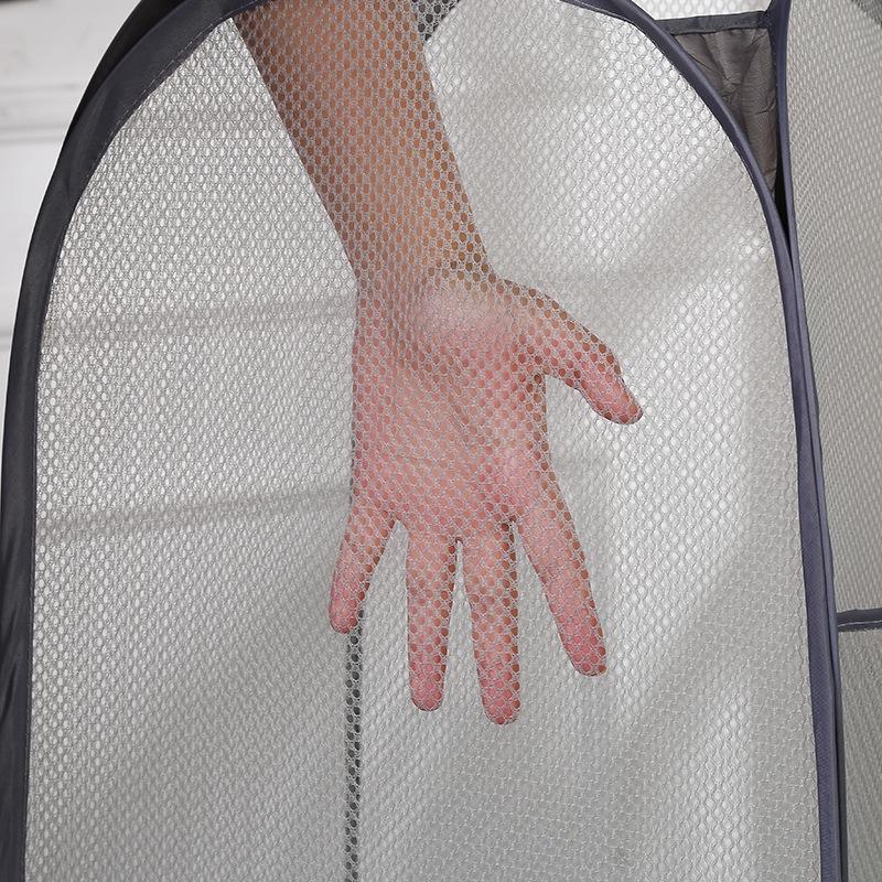 Collapsible Large-Capacity Laundry Basket with Mesh Design for Dirty Clothes