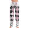 Women's Christmas Print Casual Pants with Pockets and Cuffed for Holiday