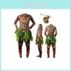 Zábavné a stylové Halloweenské pánské tričko s tetováním Moana Maui a kalhoty Cosplay kostým