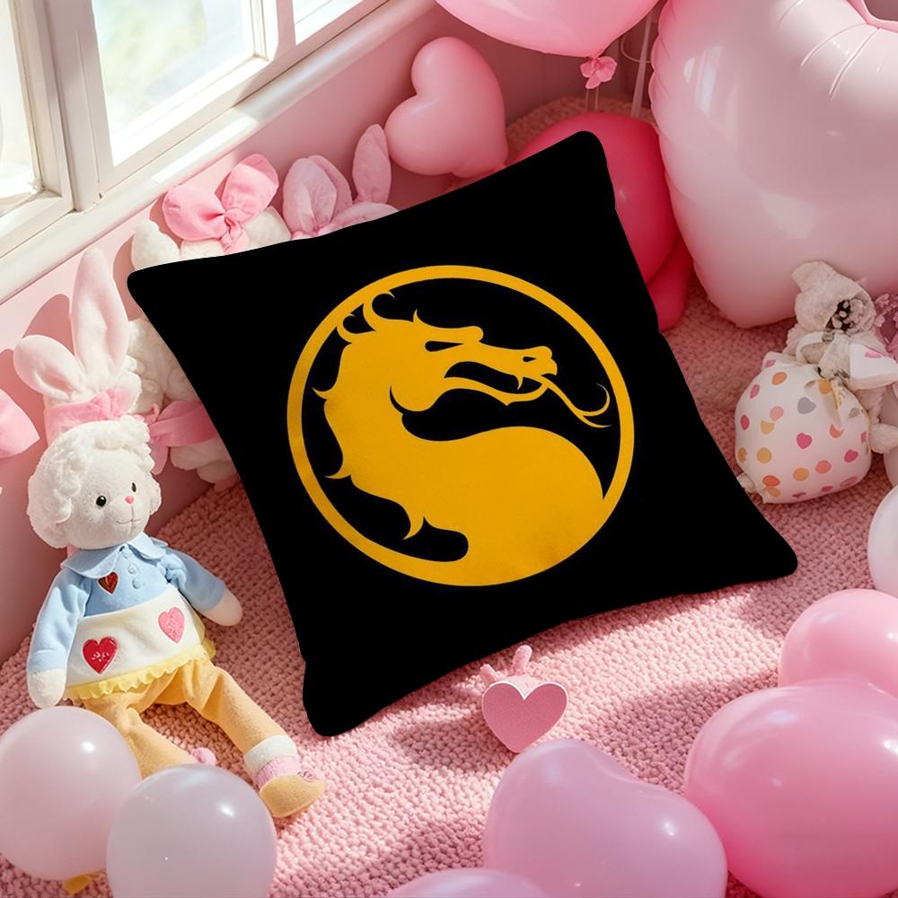 

M-Mortal Kombat Игровой Чехол на Подушку с Принтом Наволочка для Гостиной Дивана и Декора Спальни 12x12Inch