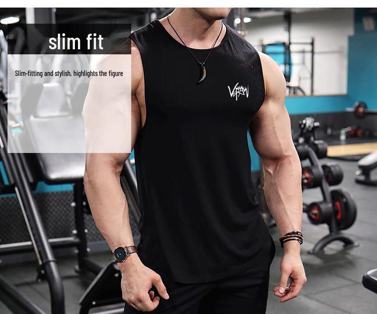 Men's Quick-Dry Slim Fit Tank Top - Trendy 2021 Sports Running Sleeveless T-Shirt