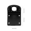 Gear Reduction Motor Holder 37Mm Dc Gear Motors Black Motor Fixed Bracket L-Shape Mounting Seat Anti-Rust Paint Surface Smooth