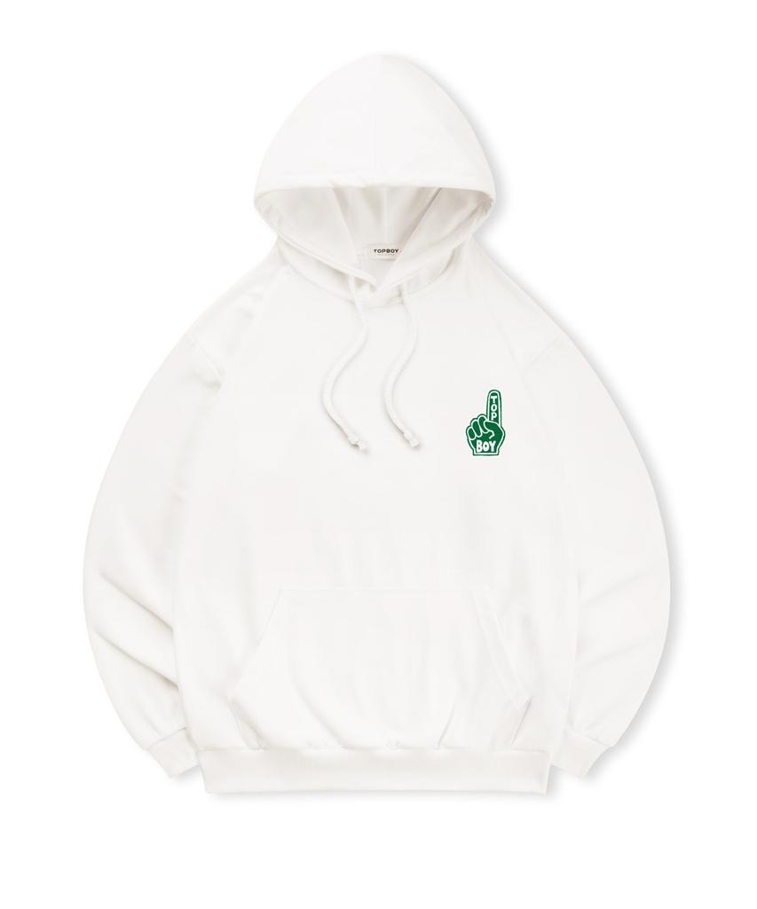 [Non-Fleece Or Fleece-Lined] Number One Printed Hooded Sweatshirt (Type A)