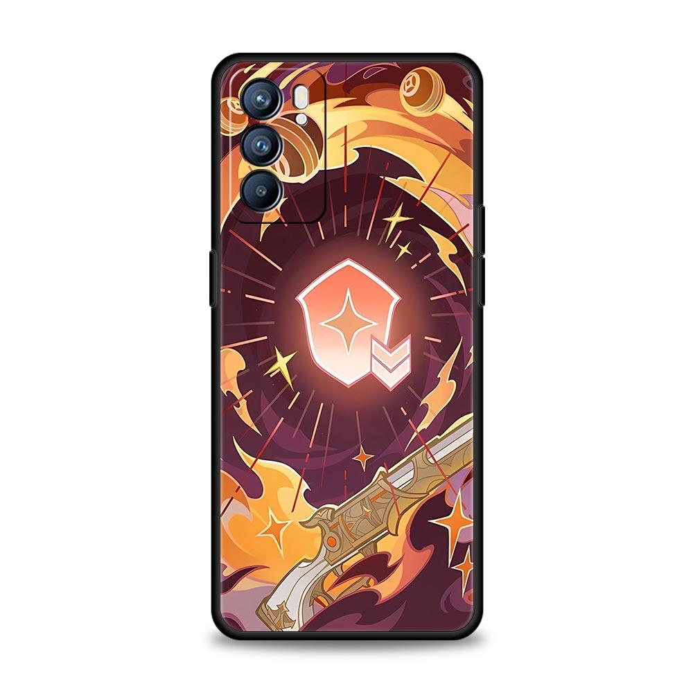 Genshin Impact Phone Case For Oppo Reno13 Reno12 Reno11 F Reno10 Pro A54 5G Find X5 A53 A52 A9 A17 A57 A78 4G A79 A80 A98 Cover