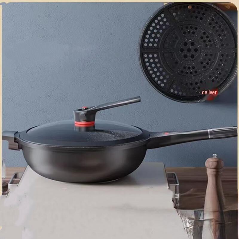 Wutuo 34cm Non-Stick Stir-Fry Wok
