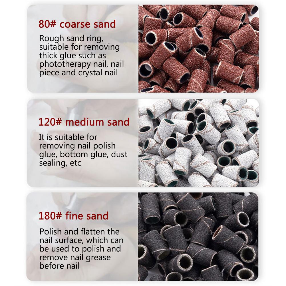 Nail Drill Accessories Bits Polishing Sanding Bands Grinding Head