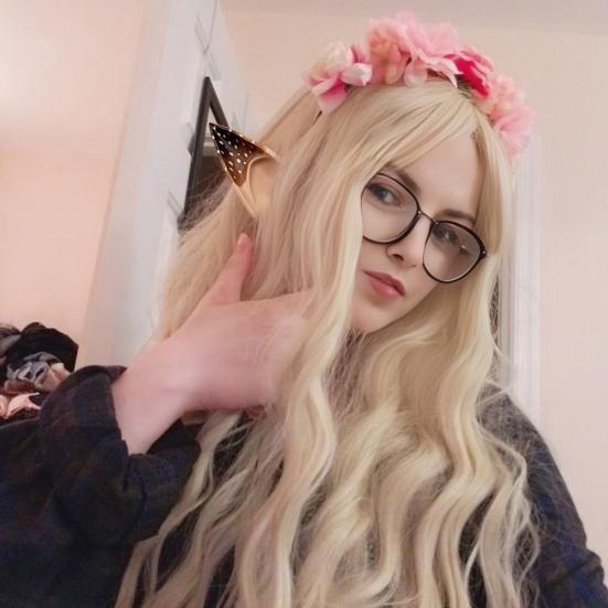 1 Pair Elf Ears Plastic Fairy Pixie Ears Soft Pointed Fake Ears Reindeer Cosplay Costume for Halloween Christmas Party Accessory