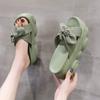 Fashion Women's Slippers And Ladies Sandals Outside Kawaii Shoes Heeled Cute With Bow Slides Apricot 39 New Style Fashion Luxury Stylish
