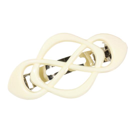 Vintage Französische Haarspange Chinesische Knotenform Metallfeder Haarnadel Rutschfest Starker Halt Hinterkopf Haarspange Haaraccessoires