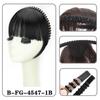 Synthetic Short Straight Clip In Bangs Wig Forehead Hair Band Bangs Filler Hair For Women Daily Easy To Wear