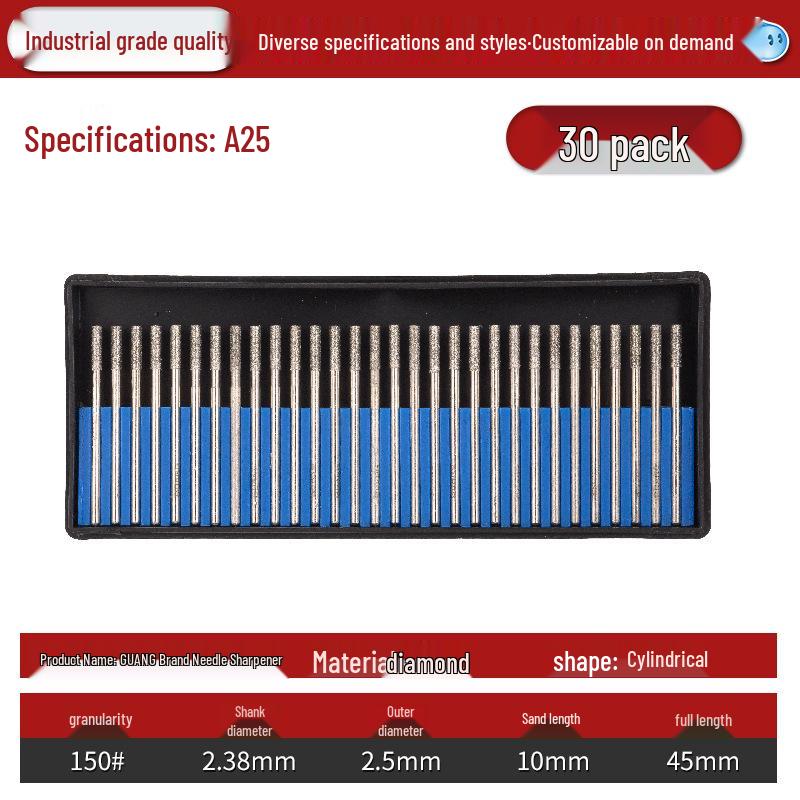 Lin Guang Diamond Electroplated Grinding Needle for Jade Carving and Mold Polishing