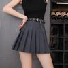 SCIONE Skirt+Belt Female Pleated Skirt College Style High Waist Short Skirt Tooling Skirt Suit Skirt
