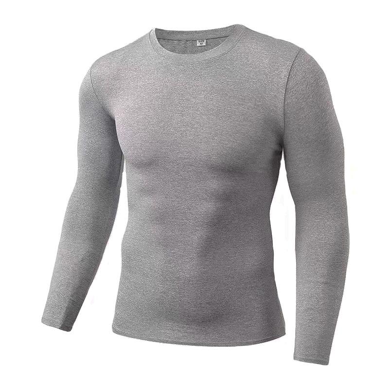 Men's Compression Shirt: High Elasticity, Quick-Drying, Breathable Long Sleeve for Sports, Fitness & Basketball 
