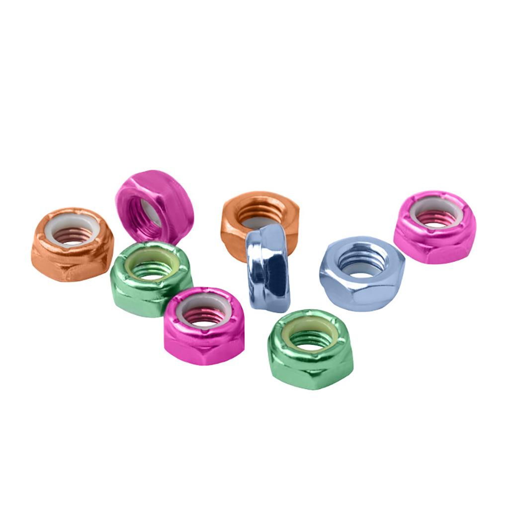 Skateboard Nut Modification Universal Lock Fittings Skateboarding Component Modified Fitting Solid Color Hardware Part