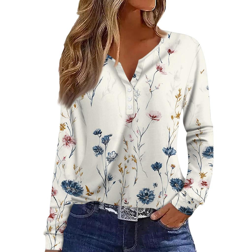 Damska koszulka z krótkim rękawem, zapinana na guziki, długi rękaw, codzienny weekend, moda, podstawowy, dekolt w kształcie litery V, regularny top