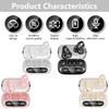 Touch Control Wireless Headsets Bone Conductions Headsets with LED Display and Long Lasts Battery for Outdoor Use