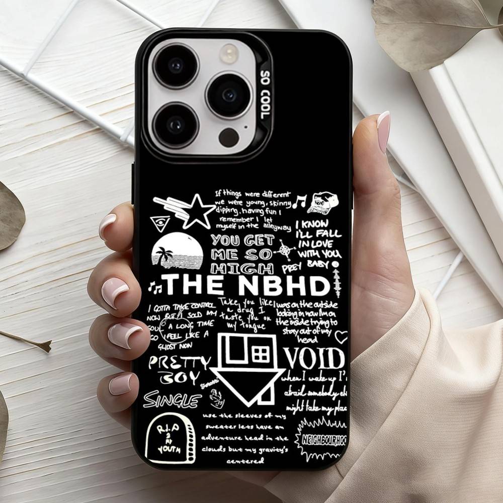Band NBHD The N-Neighbourhood-D Phone Case For iPhone17,16,15,14,13,12,11 Plus,Pro Max Black Candy silver phone case