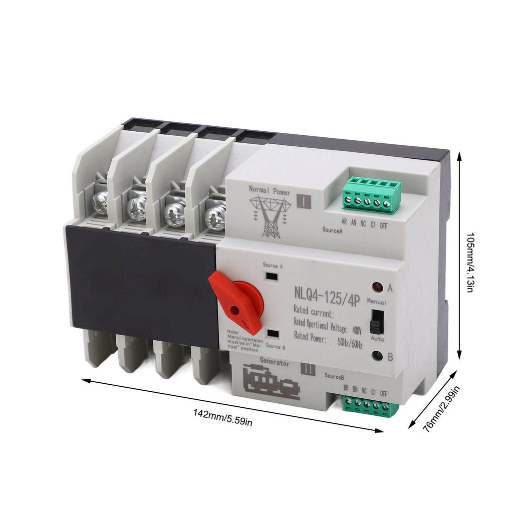 4P Dual Power Automatic Transfer   High Temperature Resistant Double Power Transfer   AC400V