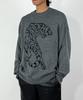 A MADE Line Intarsia Loose Fit Knit (Charcoal)