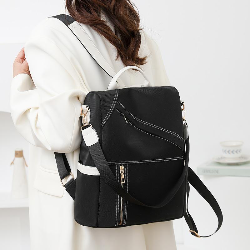 Backpack Female College Students Simple Versatile Backpack Spring and Summer Large Capacity Anti-theft Leisure Travel Bag