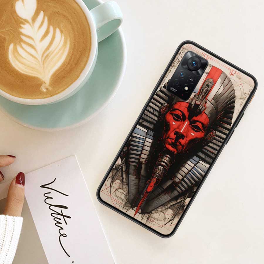 Egyptian Pharaoh's Mummy Phone Case For Redmi 13C 14C Note 13 14 Pro 5G Plus 12 12C 10 10A 10C 9 9A 9C 9T 8 8A K70 Pro Xiaomi Co