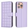 Small Square Grid Design PU Leather Flip Stand Wallet Phone Bag Case for iPhone XS,XR,XS Max,SE,iPhone 7,8,7Plus,11,11Pro,11Pro Max,12,13,14,15,16...