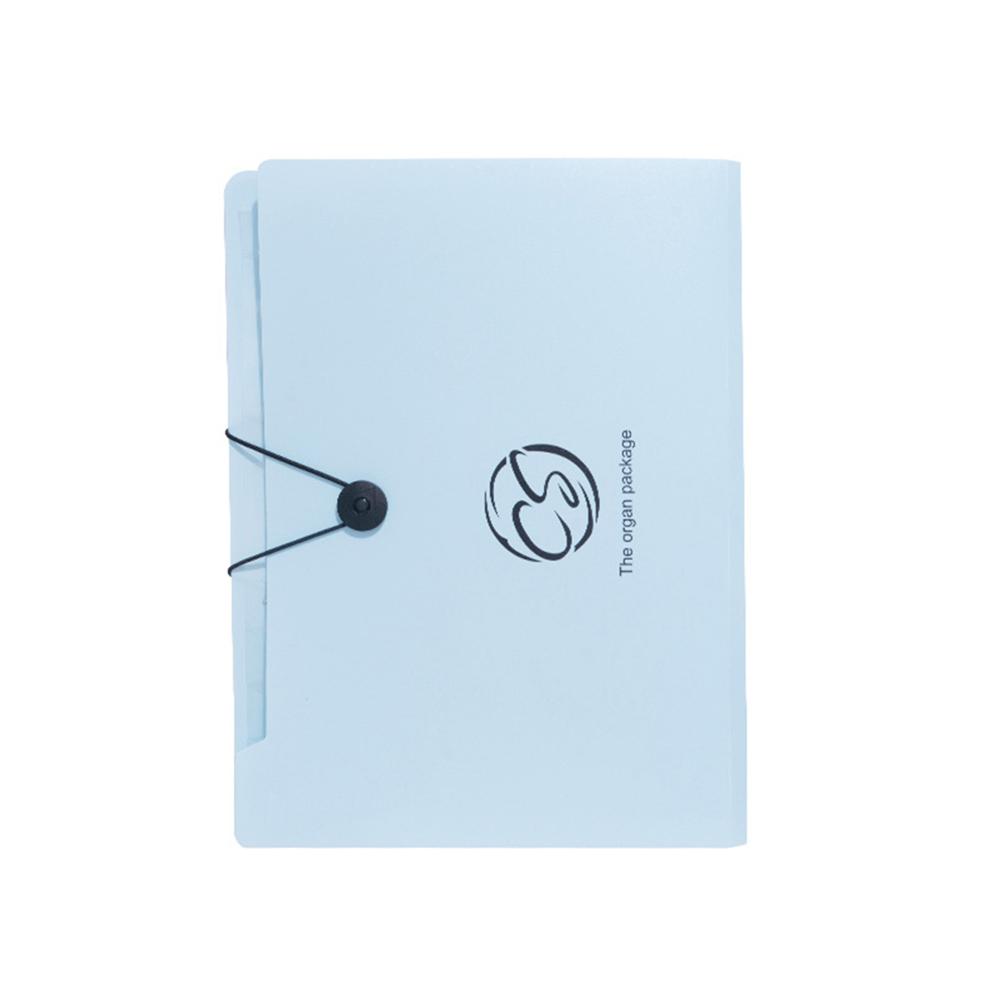 1PC Organ Bag 12-Compartment Folder Student Papers Folder Storage Bag A4 Multi-Layer Office File Bag