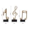 Resin Sculpture Simple Gold Note Piano Sculpture Ornament Music instruments Dance studio home bookshelf piano room home decor