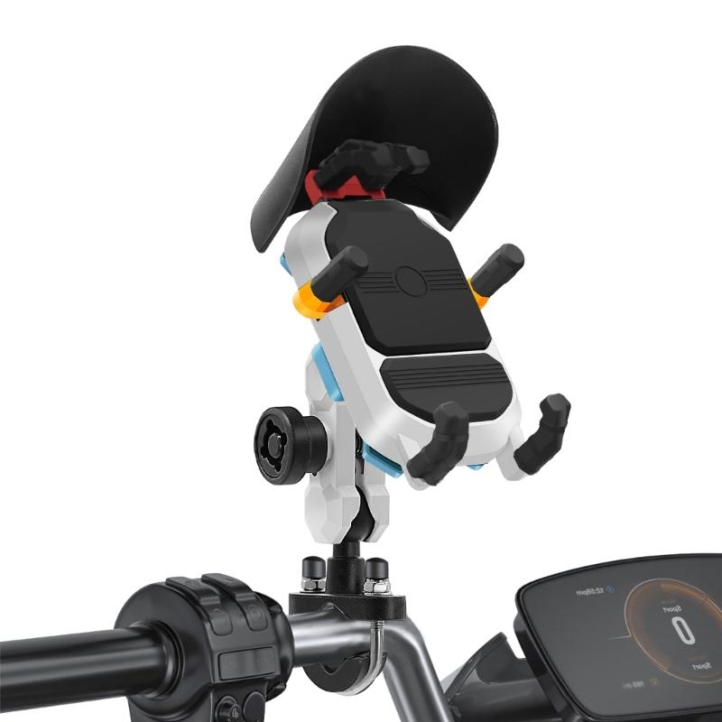 Motorbike Six-Claw Phone Holder Anti-Slip Shock Absorption Mount Guard Against Theft Smartphone Stand Navigation Bracket