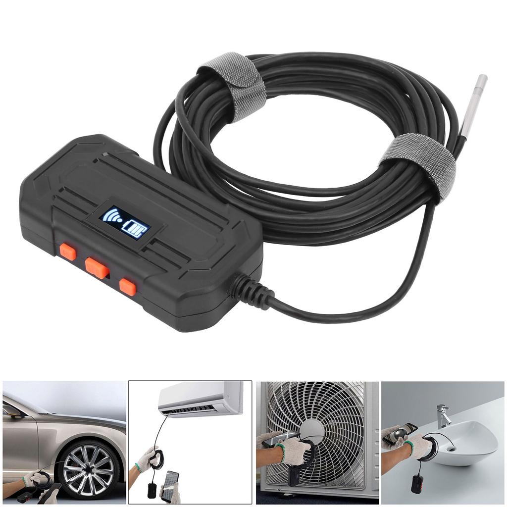 F240 3.9mm 1080P WIFI Industrial Endoscope with 6 LED Lights for Pipeline Drainage Repairing2m   6.6ft
