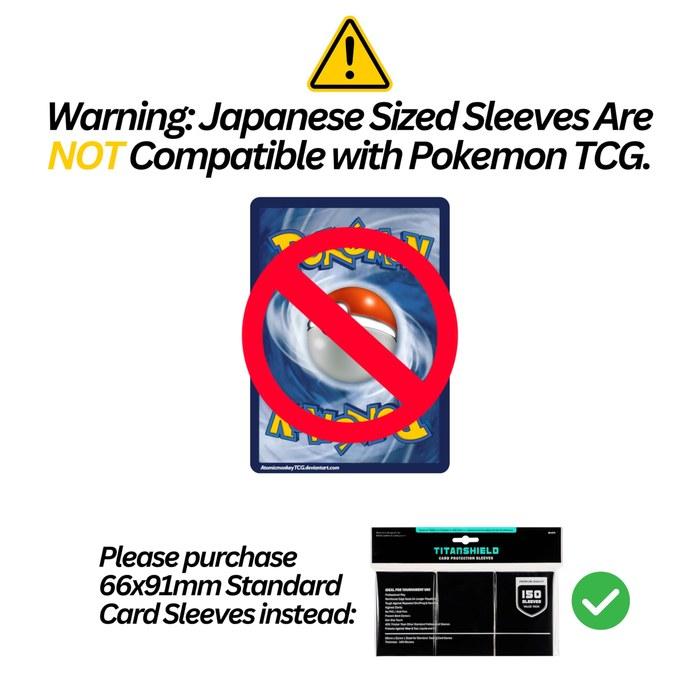TitanShield Card Sleeves (150 sleeves/black) Trading Card Protector Compatible with Yu-Gi-Oh!, Cardfight!! Vanguard & Photo Cards (1,