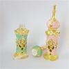 12ml Arabian Palace Style Glass Perfume Bottle, Embroidery Pattern Essential Oil Container, Middle East Design